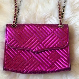 RARE Rebecca Minkoff hot pink magenta bag